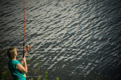 Mom Fishing